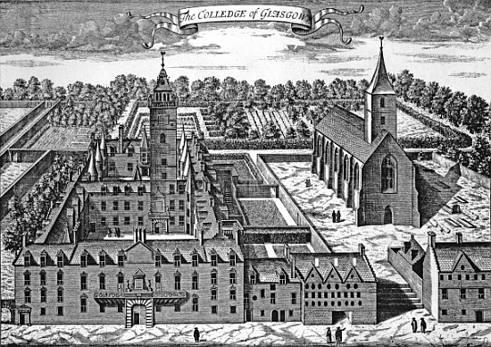 The Colledge of Glasgow, from ''Theatrum Scotiae'' od John Slezer
