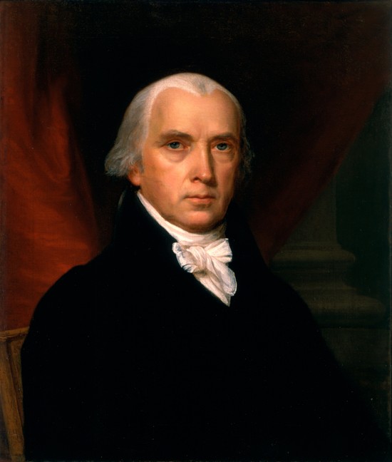 Portrait of James Madison (1751-1836) od John Vanderlyn