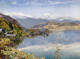 The Lake of Lucerne, Mount Pilatus in the Distance