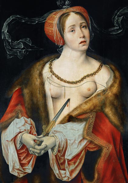 Der Selbstmord der Lucrezia od Joos van Cleve