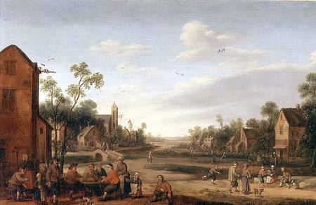 A Wooded River Landscape od Joost Cornelisz Droochsloot