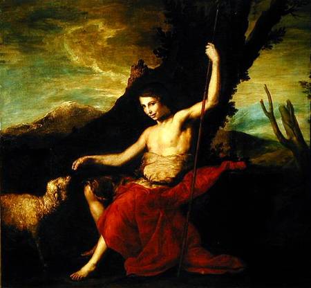 St. John the Baptist in the Wilderness od José (auch Jusepe) de Ribera