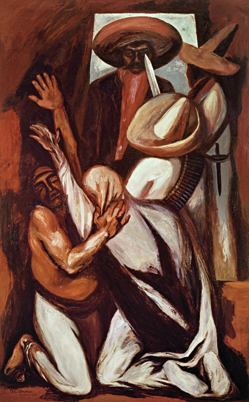 Emiliano Zapata od José Clemente Orozco