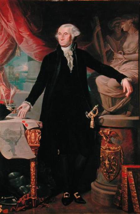 Portrait of George Washington (1732-99) od Jose Perovani