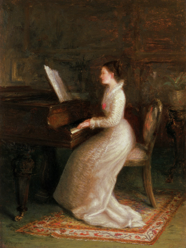 Lady at the Piano od Joseph Farquharson