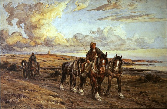 The Plough Team od Joseph Harold Swanwick