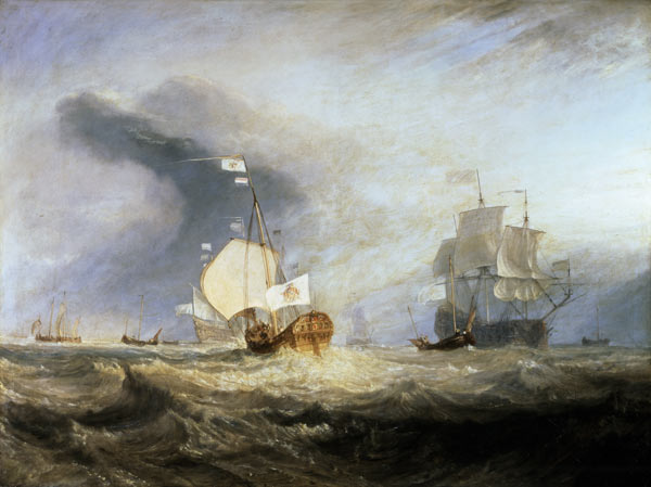 Admiral von Trump's Barge at the Entrance of the Texel in 1645 od William Turner