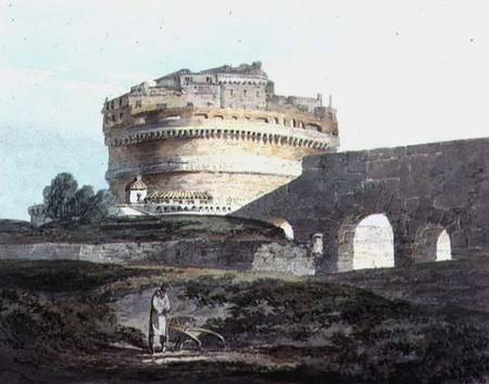 Castle of San Angelo, Rome  on od William Turner