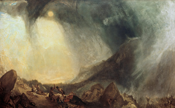 Hannibal exceeds the Alps od William Turner