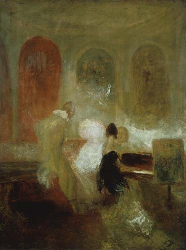 Music in East Cowes Castle od William Turner