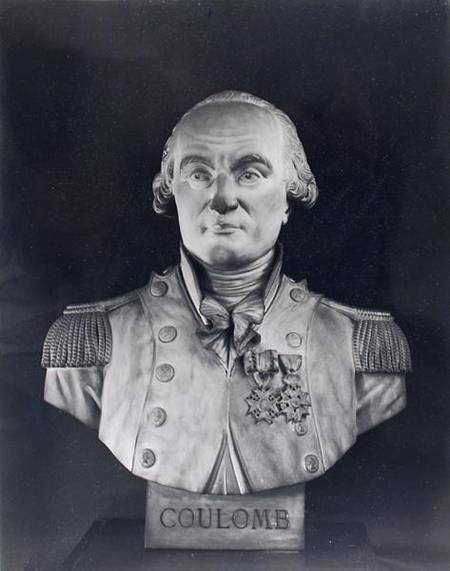 Bust of Charles de Coulomb (1736-1806) od Joseph Marius Ramus