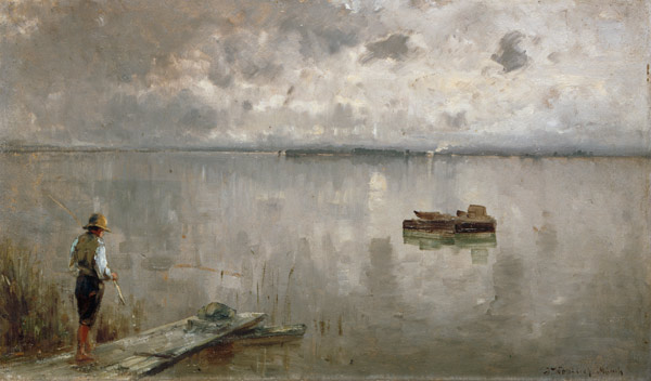 At the Chiemsee od Joseph Wopfner