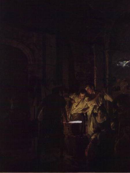 A Blacksmith's Shop od Joseph Wright of Derby