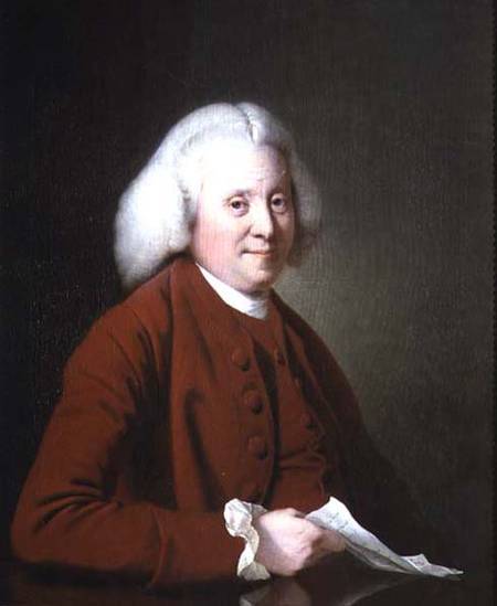 Samuel Crompton (c.1720-82) c.1780  (pair of 72373) od Joseph Wright of Derby