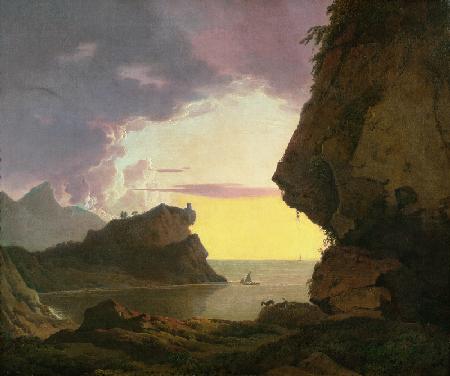 Sunset on the Coast near Naples