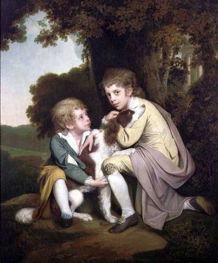 Thomas and Joseph Pickford as Children od Joseph Wright of Derby