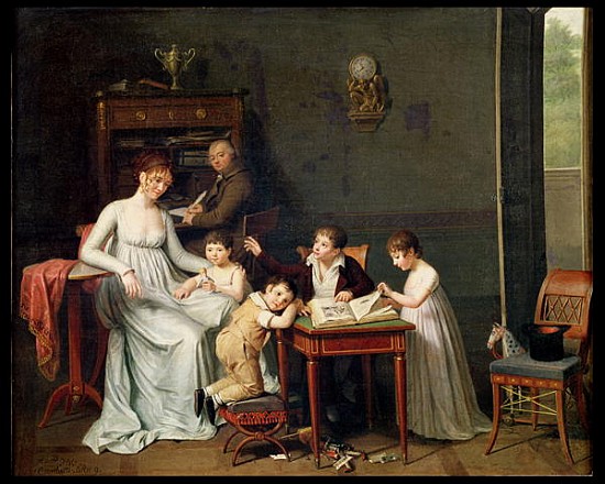 Portrait of a Family, 1800-01 od Joseph Marcellin Combette