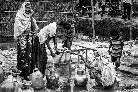 At a Rohingya refugee camp - Bangladesh