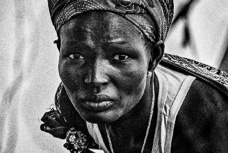 Mundari woman at a religious ceremony