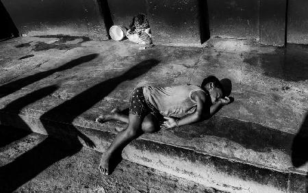 Outside a train station (Kolkata)