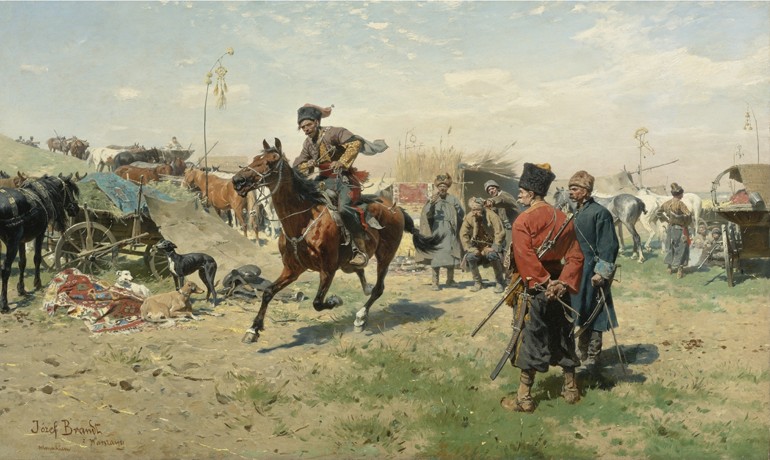 The Zaporozhian Cossacks od Jozef Brandt