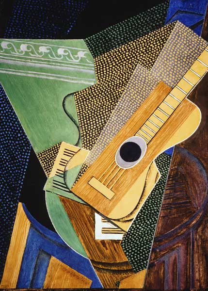 Guitar on a table. od Juan Gris