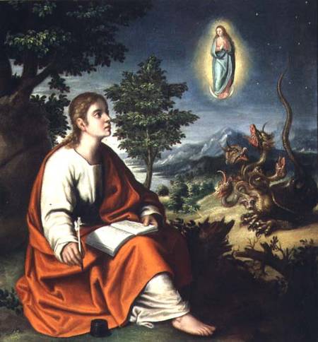 The Vision of St. John the Evangelist on Patmos od Juan Sanchez Cotan
