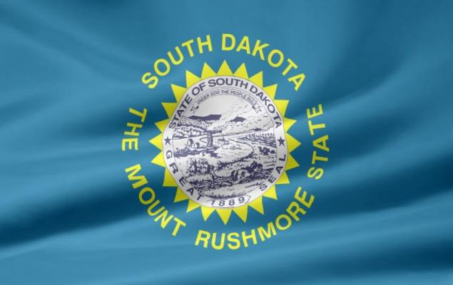 South Dakota Flagge od Juergen Priewe