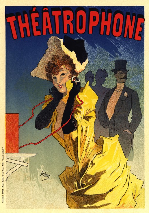 Théâtrophone (Poster) od Jules Chéret