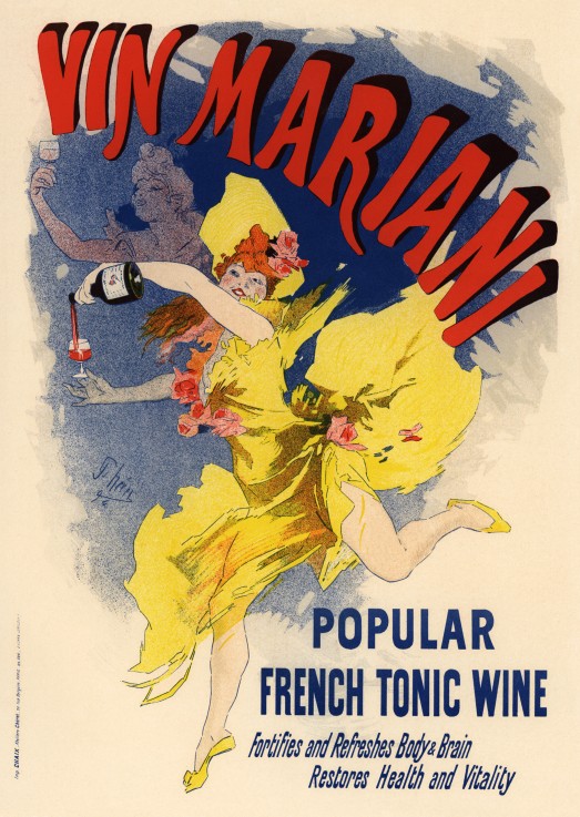 Advertising Poster for Wine Mariani od Jules Chéret