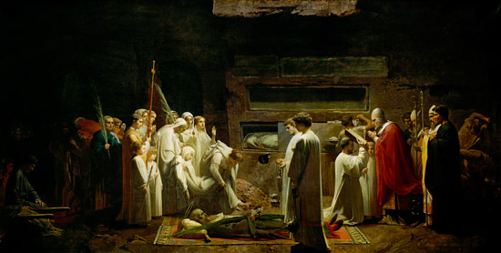 The Martyrs in the Catacombs od Jules Eugene Lenepveu