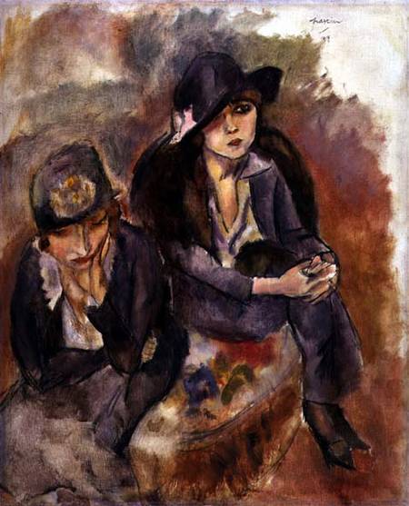 Hermine David and a Friend od Jules Pascin