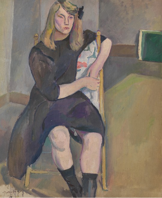Seated Girl od Jules Pascin