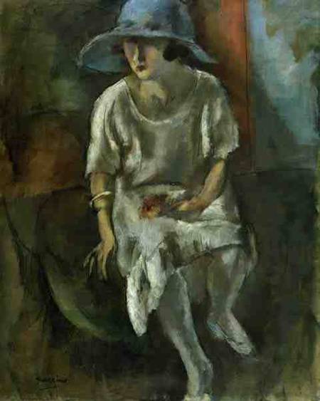 Woman in a Hat od Jules Pascin
