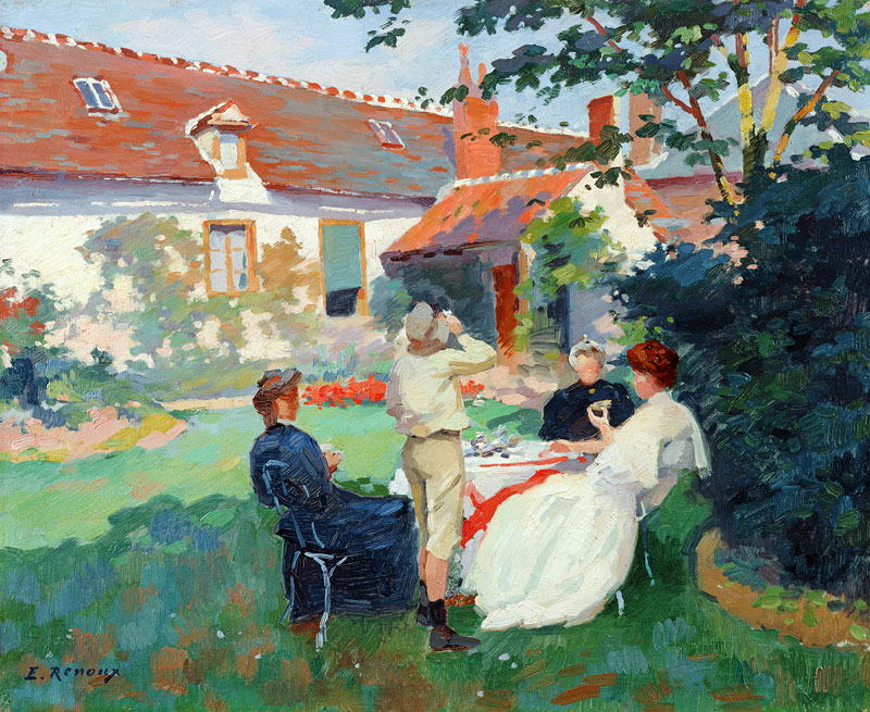 Teatime od Jules Ernest Renoux