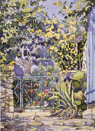Garden Gate, Vaison  od Julia  Gibson