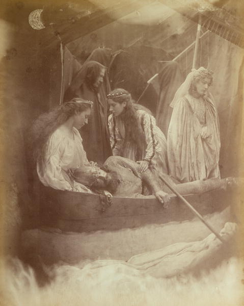 The Passing of King Arthur, Illustration from ''Idylls of the King'' by Alfred Tennyson (1809-1892)  od Julia Margaret Cameron
