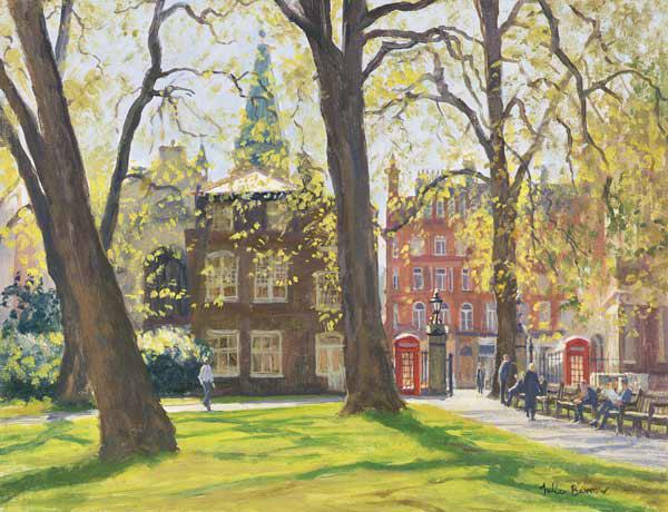 Mount Street Gardens (oil on canvas) 