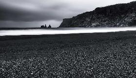 Vik and the black sand