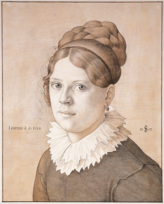Portrait of Henriette Schnorr von Carolsfeld od Julius Schnorr von Carolsfeld