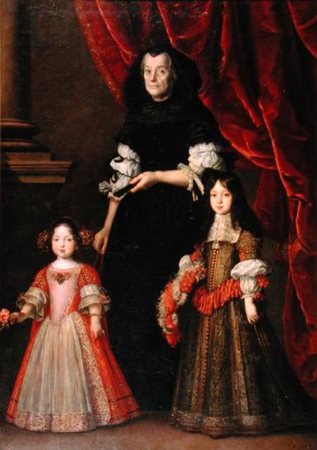 Ferdinando II (1610-70) Grand Duke of Tuscany and Maria Ludovica de' Medici with the Governess od Justus Susterman