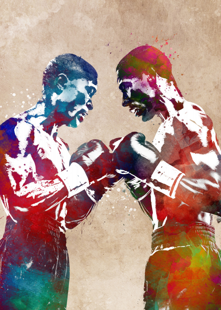 Boxing sport art od Justyna Jaszke