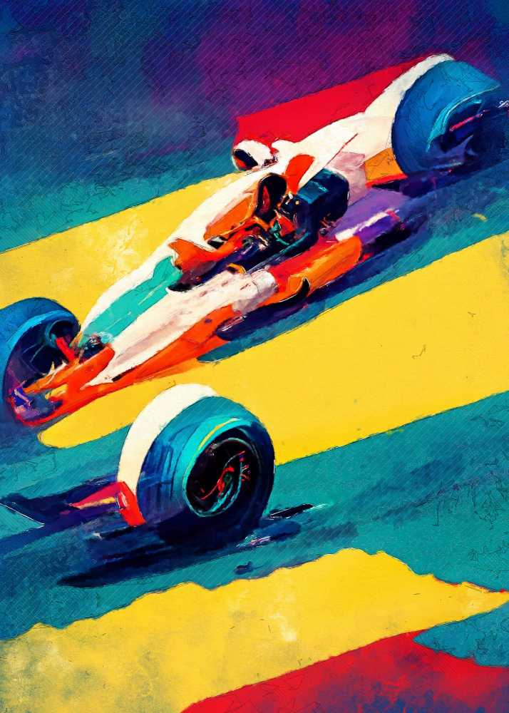 Formula 1 sport art od Justyna Jaszke