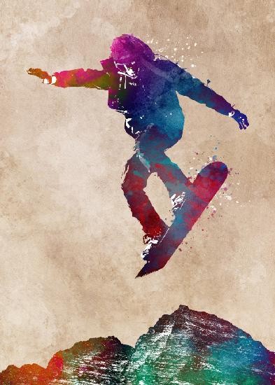 Snowboard Sport Art 2