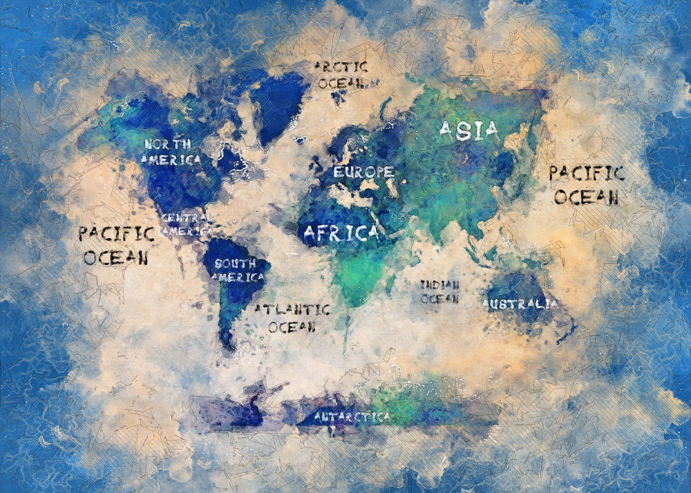 World map 38 od Justyna Jaszke