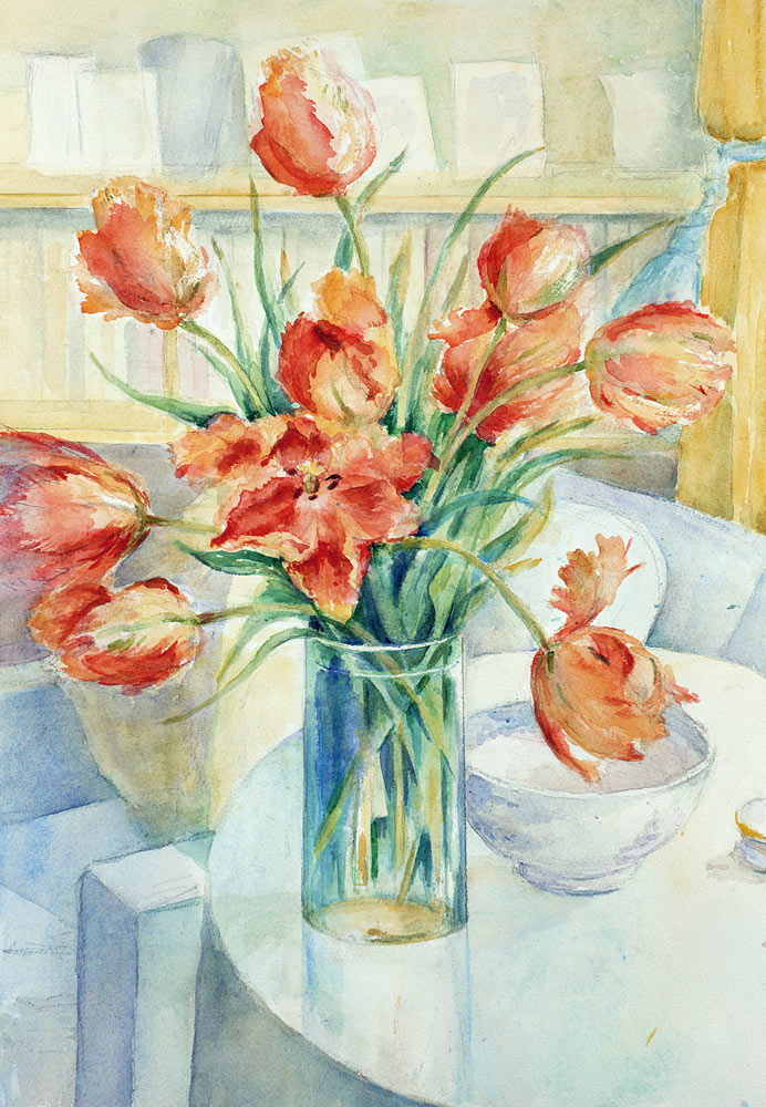 Artist''s Tulips in the Drawing Room  od Karen  Armitage