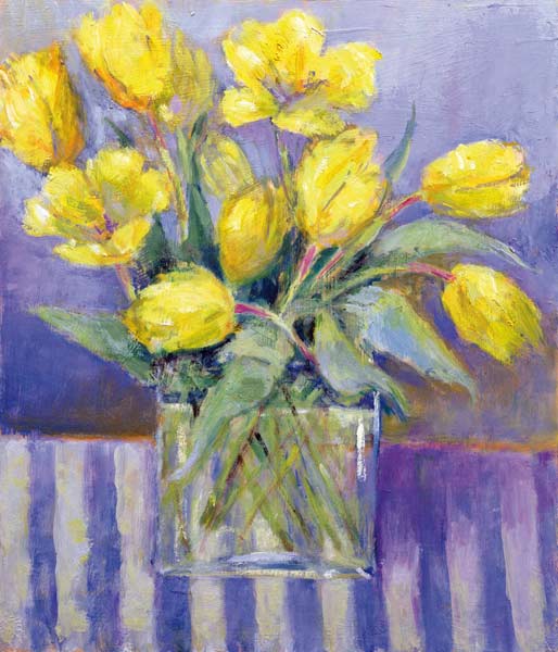 The Tank of Tulips (oil on canvas)  od Karen  Armitage
