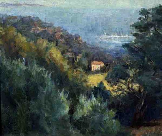 View over Porto Ercole, 1996 (oil on canvas)  od Karen  Armitage