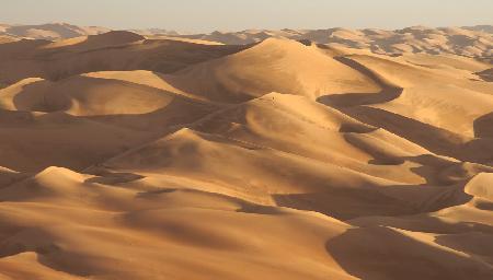 Two people in Rub al Khali