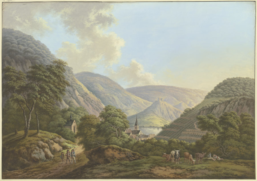 Dörfchen im Tal am Rhein od Karl Franz Kraul